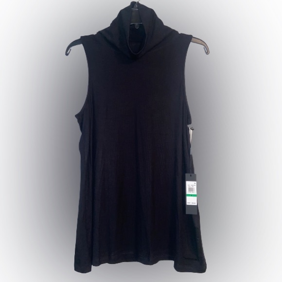 Donna Karan Active Sleeveless Turtleneck Shirt Women - Picture 1 of 5